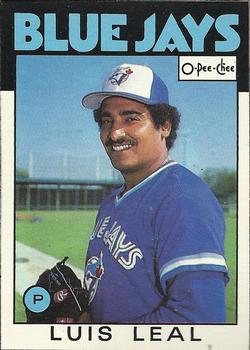 1986 O-Pee-Chee Baseball Cards 365     Luis Leal